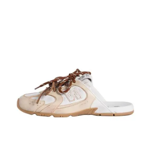 MIU MIU NB 530 SL Домашние тапочки Лайм & Серый & Белый Женские