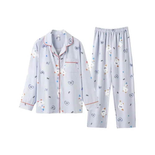 ZAO FU NIAO Пижамный комплект женский тихий синий