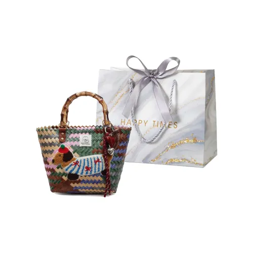 Miss Angel Ткани вязаные Сумка через плечо Женская Кофейная Многоцветная