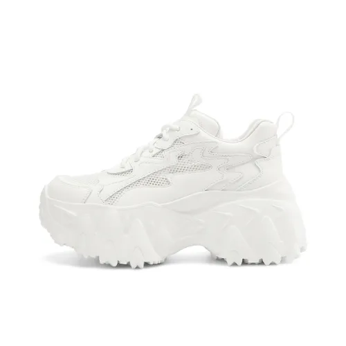 Rosa Bianca Дышащие Кроссовки с Низким Топом и Толстой Подошвой для Увеличения Высоты Женские