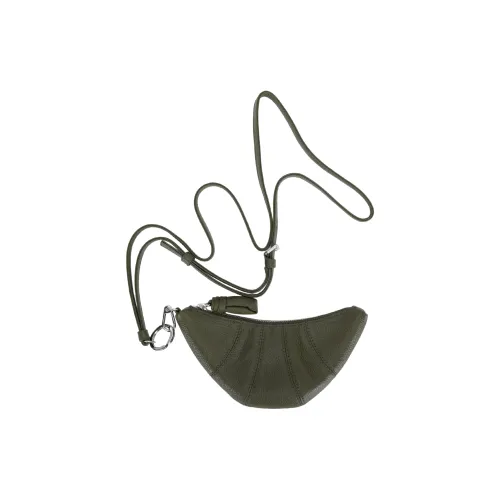 Lemaire Коровья кожа Круассан Сумка Круассан Сумка Круассан Сумка для мелочи Кошелек Стандартный Мужской Оливково-зеленый