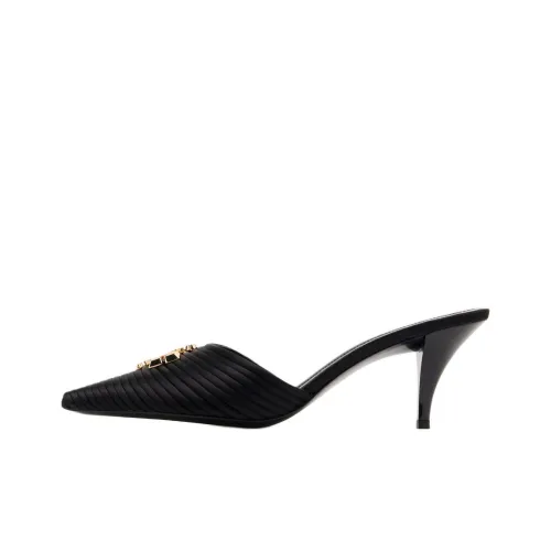 TORY BURCH ELEANOR Домашние тапочки 6,5 см Женские Черные