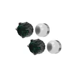 Серьги "Дракон Когтик" Магнитные - Зеленый Циркон