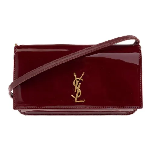 SAINT LAURENT Телячья кожа Сумка через плечо Женская Красная