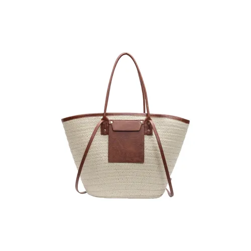 HCXK Вязаная ткань Сумка через плечо Сумка Женская Экрю Хаки