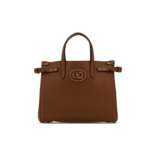 Valentino Телячья кожа Сумка на одно плечо Женская Коричневая