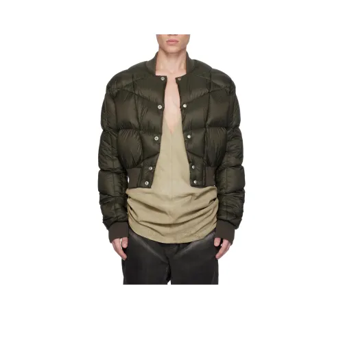 RICK OWENS совместный бренд RO Пуховик Мужской Зеленый