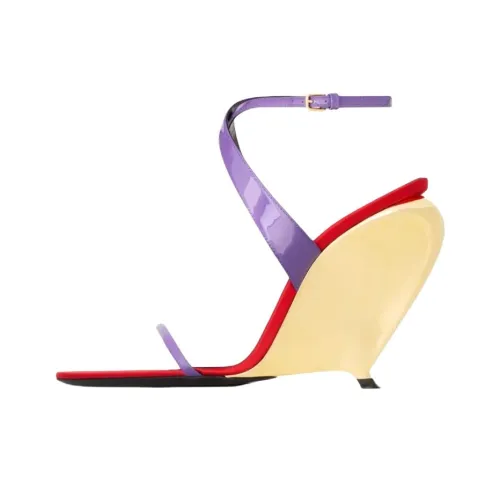 SAINT LAURENT TALLULAH one Ремень Сандалии 11cm Женские Фиолетовый