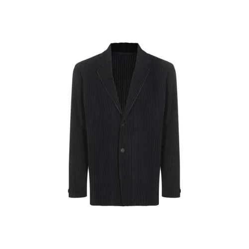 Homme Plissé Issey Miyake Бизнес-костюм Мужской Темно-синий