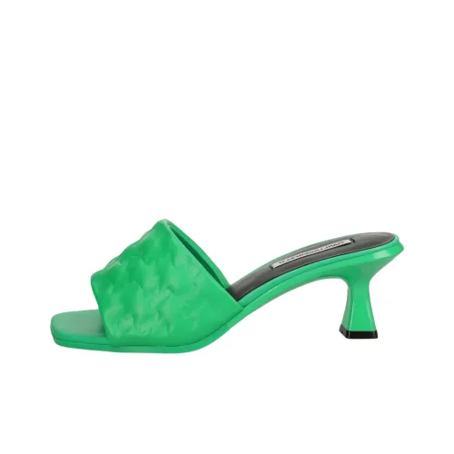 Karl Lagerfeld Шлепанцы 7 см Женские Зеленые