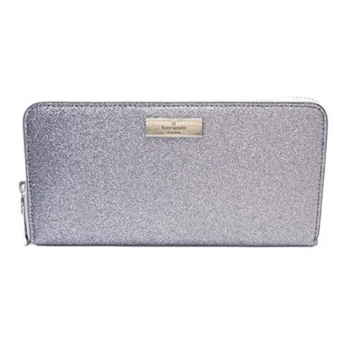 Kate Spade PVC кошелек большой женский серый