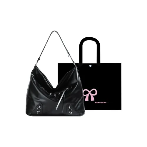 HACIN Artificial Leather Shoulder Bag Standard Women's Black