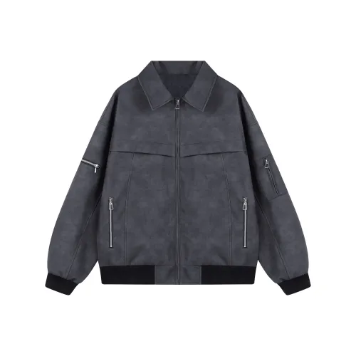 ZYKY Модный Универсальный Кожаные куртки и пальто Унисекс