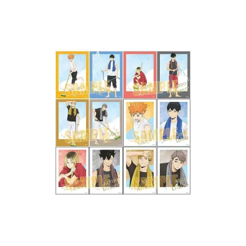 Animate Haikyuu!! Коллекционная фольга Золотая Наклейка Коробка Eggs Pool Чистка Фотокарточки