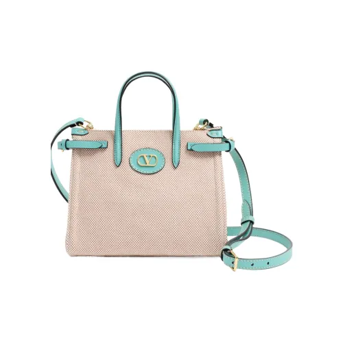 Valentino Canvas Bag Tote Bag Shopping Bag Shoulder Bag Crossbody Bag Small Women's Ice Green