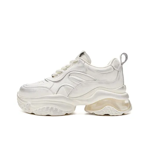 HR Low Топ Толстая подошва Кроссовки Женские Бежевые