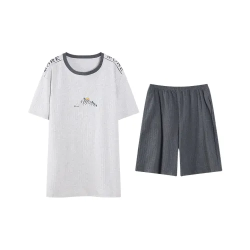 Huggy Kissy Пижамный комплект Мужской Фотиния серый