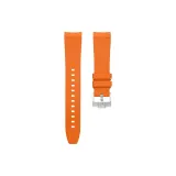 Оранжевый циферблат, белая подкладочная ткань.