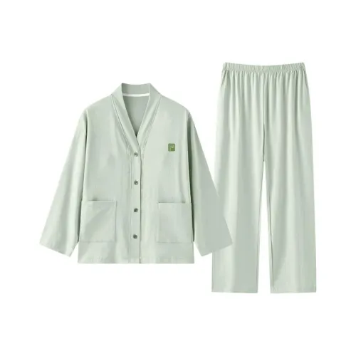 ZAO FU NIAO Пижамный комплект женский травяного зеленого цвета