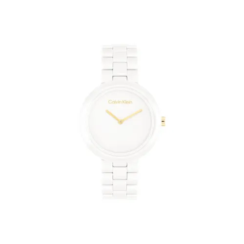 Calvin Klein Wind Style Collection Кварцевые наручные часы керамический ремешок 35 мм белый циферблат женские часы
