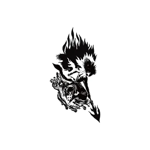 SHITIAN Мастерство Пламя Ne Zha Травяной Водонепроницаемый Татуировка Наклейка