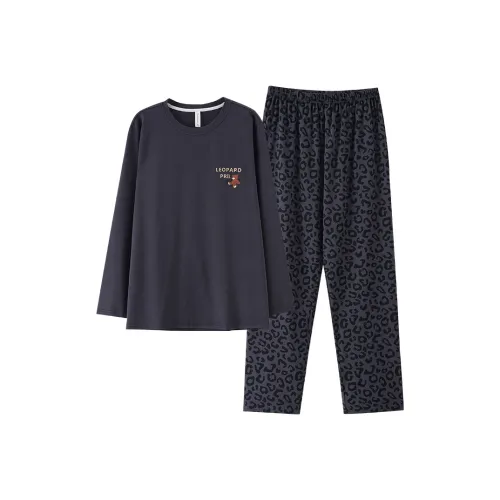 Qin Jing Пижамный комплект Мужской Черный