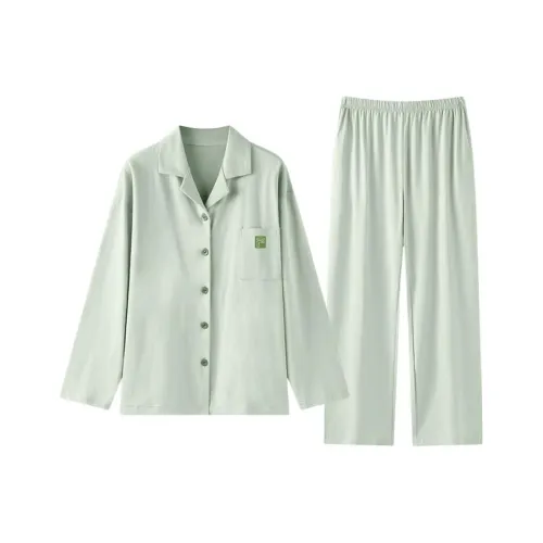 ZAO FU NIAO Пижамный комплект женский травяного зеленого цвета