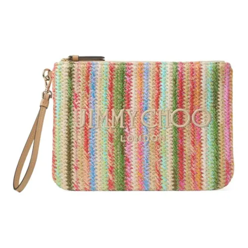 Jimmy Choo Рафия Клатч Стандартный Женский Розовый