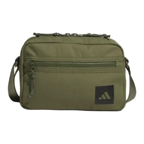 Adidas Универсальная Сумка через плечо Большая Унисекс Темно-оливково-зеленая