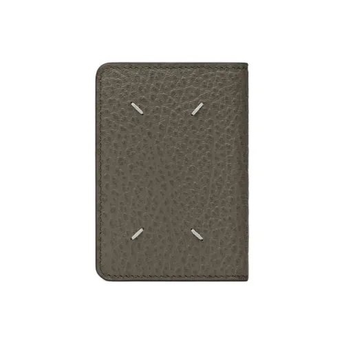 Maison Margiela Рельефная Телячья Кожа Держатель для Карт Женские Темно-Серый