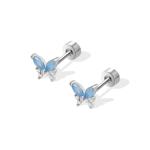 GUDUD Титановые и стальные серьги-гвоздики для женщин