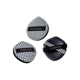 Черный, двойной, заостренный носок, большой круглый палец, верх из кожи, воздух, амортизация, розовый