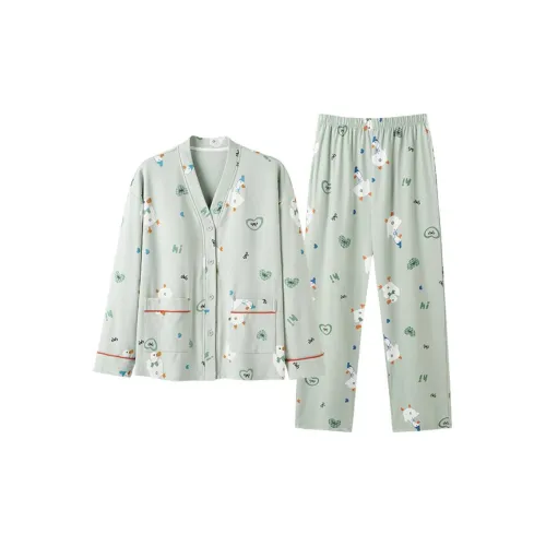 ZAO FU NIAO Пижамный комплект женский Relax зеленый