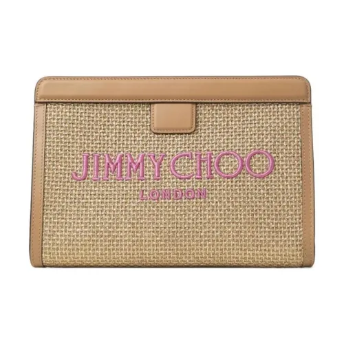 Jimmy Choo Рафия Клатч Женские Коричневый