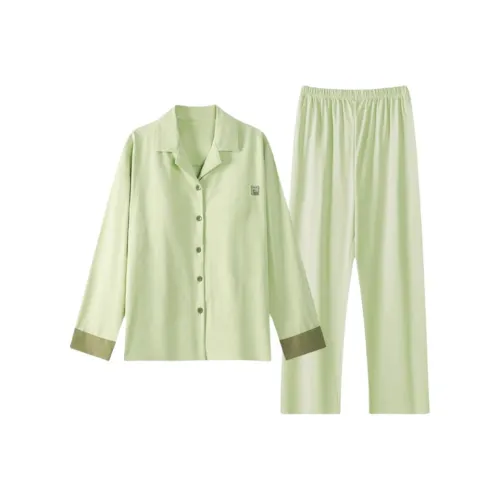 ZAO FU NIAO Пижамный комплект женский травяного зеленого цвета