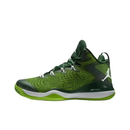 Джордан Super.Fly 3 противоскользящие устойчивые к истиранию высокие баскетбольные кроссовки мужские зеленые