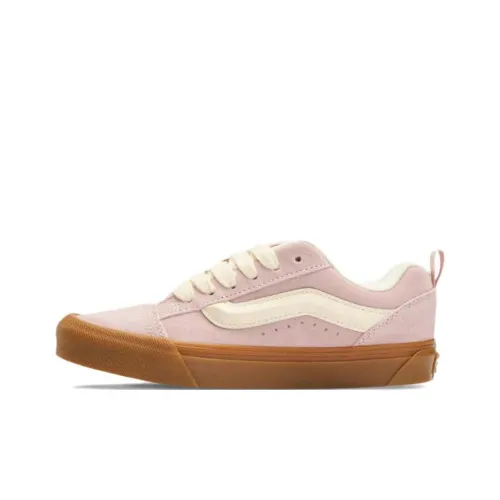 Vans Knu Skool Устойчивые к истиранию низкие скейтбордические кроссовки унисекс розовые
