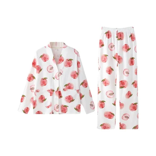 ZAO FU NIAO Пижамный комплект женский медово-персиковый