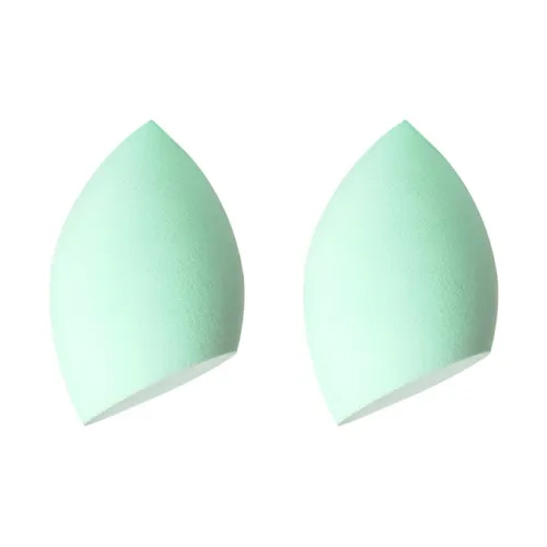 JIAOXUEFEI Макияж Губка Puff В стиле дофамина с Зеленым Уголом Cut Базовый слой