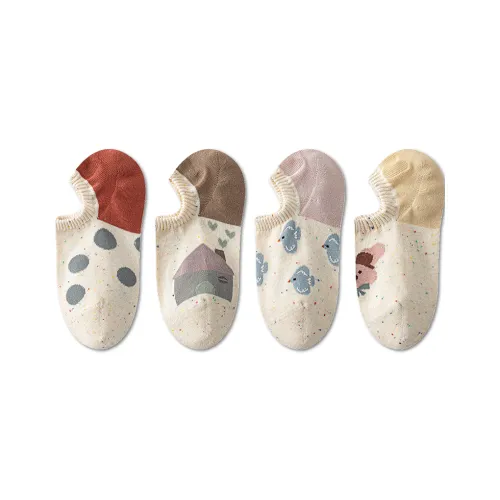 AUGUST No Show Носки Женские упаковка из 4 пар