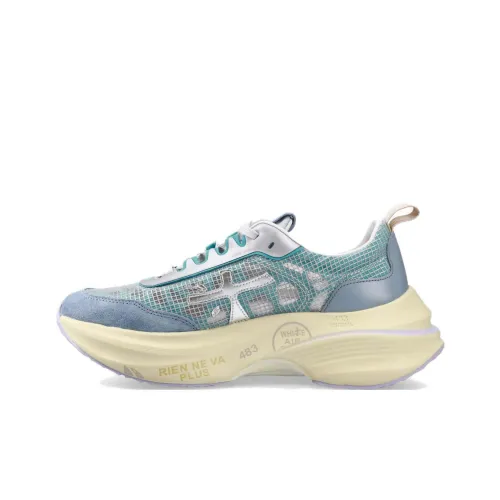PREMIATA HILL Slip-resistant Low Top Casual Shoes Unisex Blue PREMIATA HILL Противоскользящие Низкие Топы Повседневная Обувь Унисекс Синий