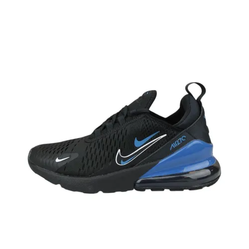 Nike Air Max 270 Low Топ Детские беговые кроссовки Черный Синий Подростки