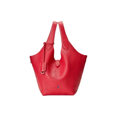 Polo Ralph Lauren Коровья кожа Сумка Женская Вишнево-красная