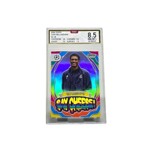 Topps Беллингем Звезда Карта Arena Мерлин Коллекция Использованная на игре ФОТО Журналиста Улыбающийся Момент Сертифицированные Карточки 1 Размер