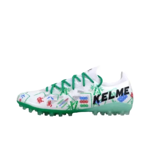Кроссовки для футбола KELME, низкие, белые и зеленые, мужские