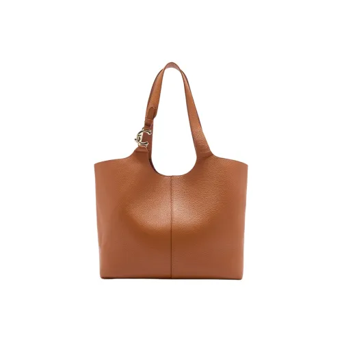 COCCINELLE GRAIN LEATHER Сумка через плечо Большая Женская Коричневая