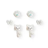 Котенок Синий Paw Серьги-гвоздики Одежда Наборы