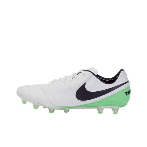 Nike Tiempo Legend 6 AG Искусственная трава Противоскользящие Устойчивые к истиранию Футбольные бутсы Мужские Белые