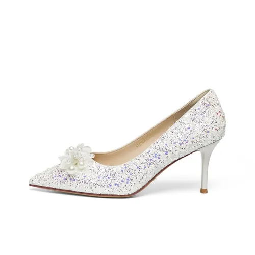 RED DRAGONFLY Узкий каблук Высокие каблуки Женские Белые