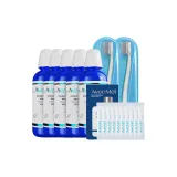 5 бутылок (включает 180 мл портативный ополаскиватель для рта + 10 полосок ополаскивателя для рта + 2 зубные щетки)